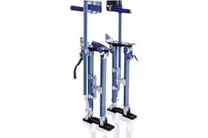 Drywall Stilts 24"-40", Adjustable Lightweight Aluminum Stilts for Painting, Sheetrock, Drop Ceilings, and Shrub Trimming