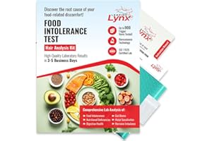 LEAPING LYNX Food Sensitivity Test for 900 Items, Results in 3-5 Days, Easy & Painless Food Intolerance Home Test Kit - Analysis of Dairy, Gluten, Soy, Protein, Gut Biome, Additives, Metabolism, Metals & Vitamins