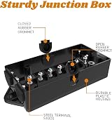 Uadme 7 Way Trailer Junction Box Waterproof ABS Color Coded Studs Automotive view 5