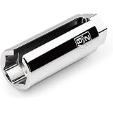 TEKTON 3/8 Inch Drive x 7/8 Inch Deep Oxygen Sensor Socket | SHD16022 | 6-Point, Deep Slot, Chrome Finish