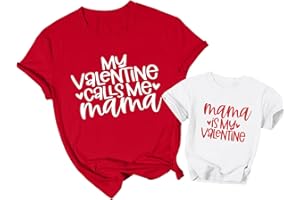 JINTING Mommy and Me Mathcing Outfits: Womens Valentines Day Shirt Mama Mini Shirts Toddler Baby Girl Tops Family Matching Tees