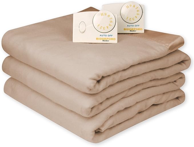 Biddeford Blankets Heated Blanket with Dual Analog Controls