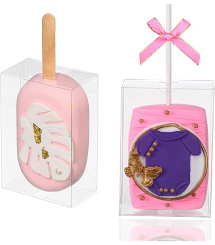 25 Pack Professional Cake Pop Boxes With Holes & 6" Sticks