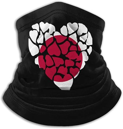 Nackenwarmer Schal Rundschal Halstuch Sturmhaubenmaske Herz Japan Flagge Manner U0026 Frauen Gesichtsschutz Tough Headwear Fur Radfahren Motorrad Skifahren Snowboarden Bei Kaltem Wetter Amazon De Sport Freizeit