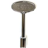 Midwest Hearth Universal Valve Key for Gas Fire Pits and Fireplaces - Polished Chrome (3-Inch)