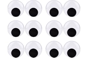 Sunmns 2.4 Inch Giant Wiggle Eyes with Self Adhesive, 12 Pack