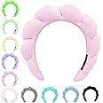 Blithetree Skincare Headband Spa Headband for Washing Face, Soft Preppy Makeup Headband Skin Care Face Wash Headband Makeup Headbands for Women (Pink, one size)