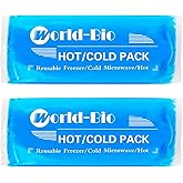 Soft Gel Ice Pack for Injuries Reusable, Flexible Hot Cold Pack for Neck Head Shoulder Knee Ankle Wrist Elbow, Medical Cold Pack for First Aid, Migraines (12'' X 4.7''- 2 Ice Packs)