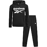 Reebok Boys Sweatsuit Set - 2 Piece Athletic Joggers Set with Fleece Pullover Hoodie Sweatshirt and Active Boys Sweatpants