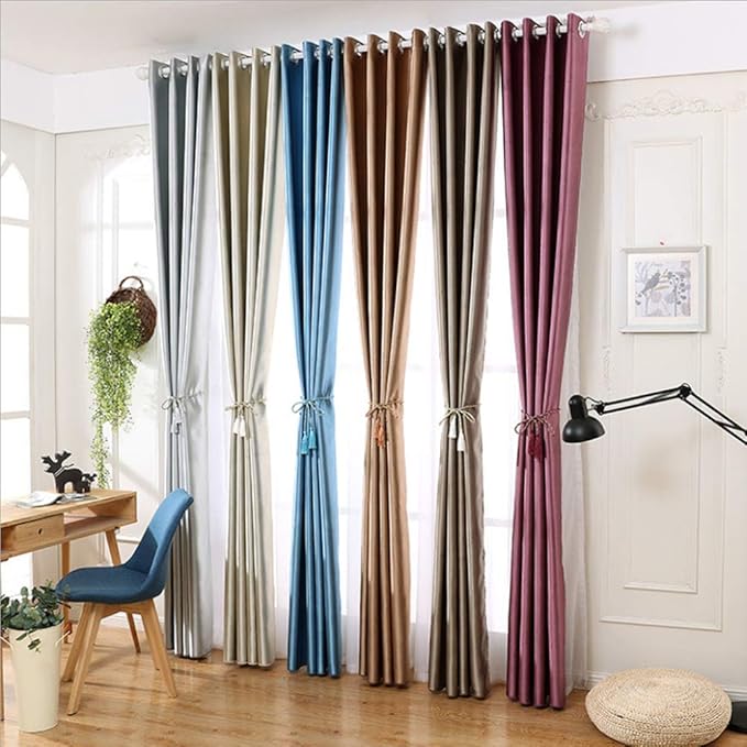 Amazon.de: GJXY Gardinen Blickdicht Ösen Gardinen Schlafzimmer Vorhang