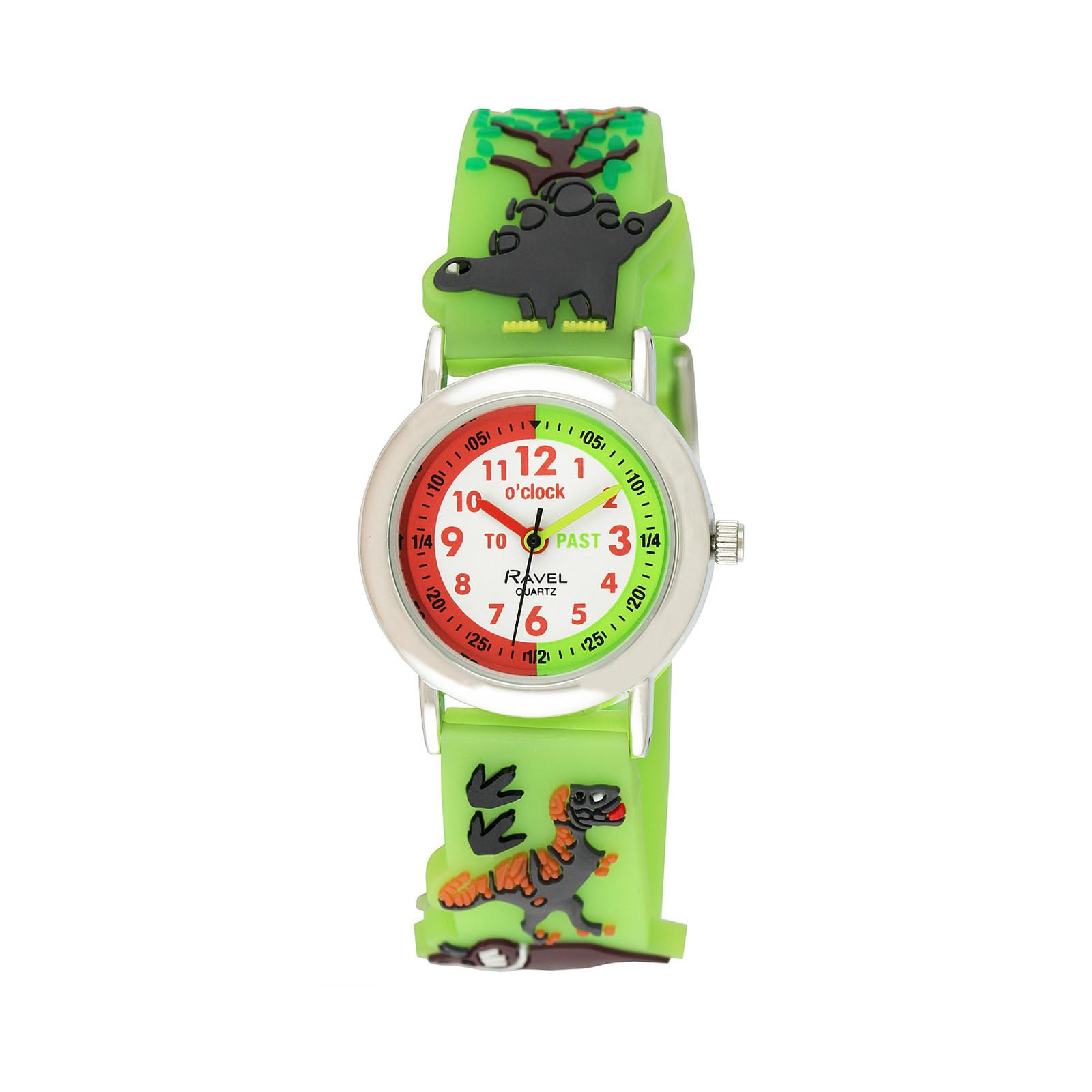 Ravel Children's Green Dinosaur Time Teacher Watch — image 1