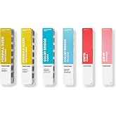 Pantone Essentials Guide Set, 6 Color Fan Decks GPG301C [NEW VERSION] | 6-guide set with 8,069 spot &amp; process colors. Features Formula Guide, Color Bridge, and CMYK guides in a carrying case.