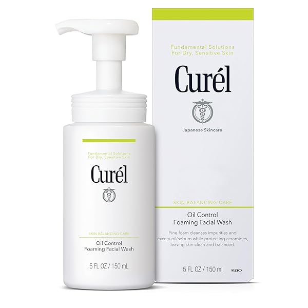 CUREL OIL CONTROL JAPANESE SKIN CARE, FOAMING FACE...