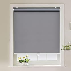 AOSKY Cordless Roller Shades Blackout Blinds for