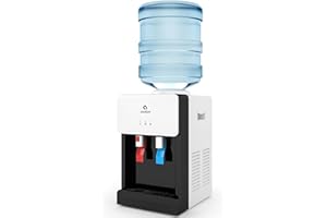 Avalon Premium Hot/Cold Top Loading Countertop Water Cooler Dispenser With Child Safety Lock. UL Listed- White