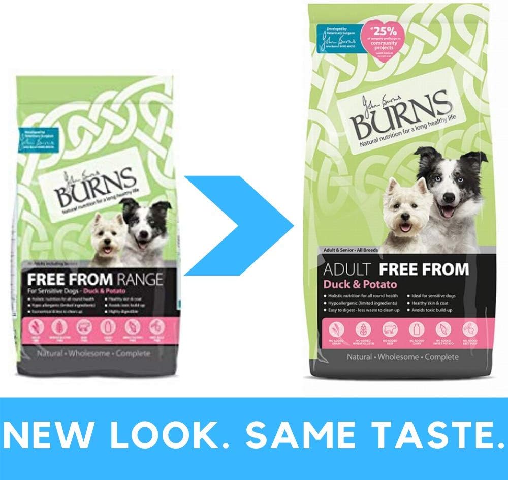 burns duck and potato dog food