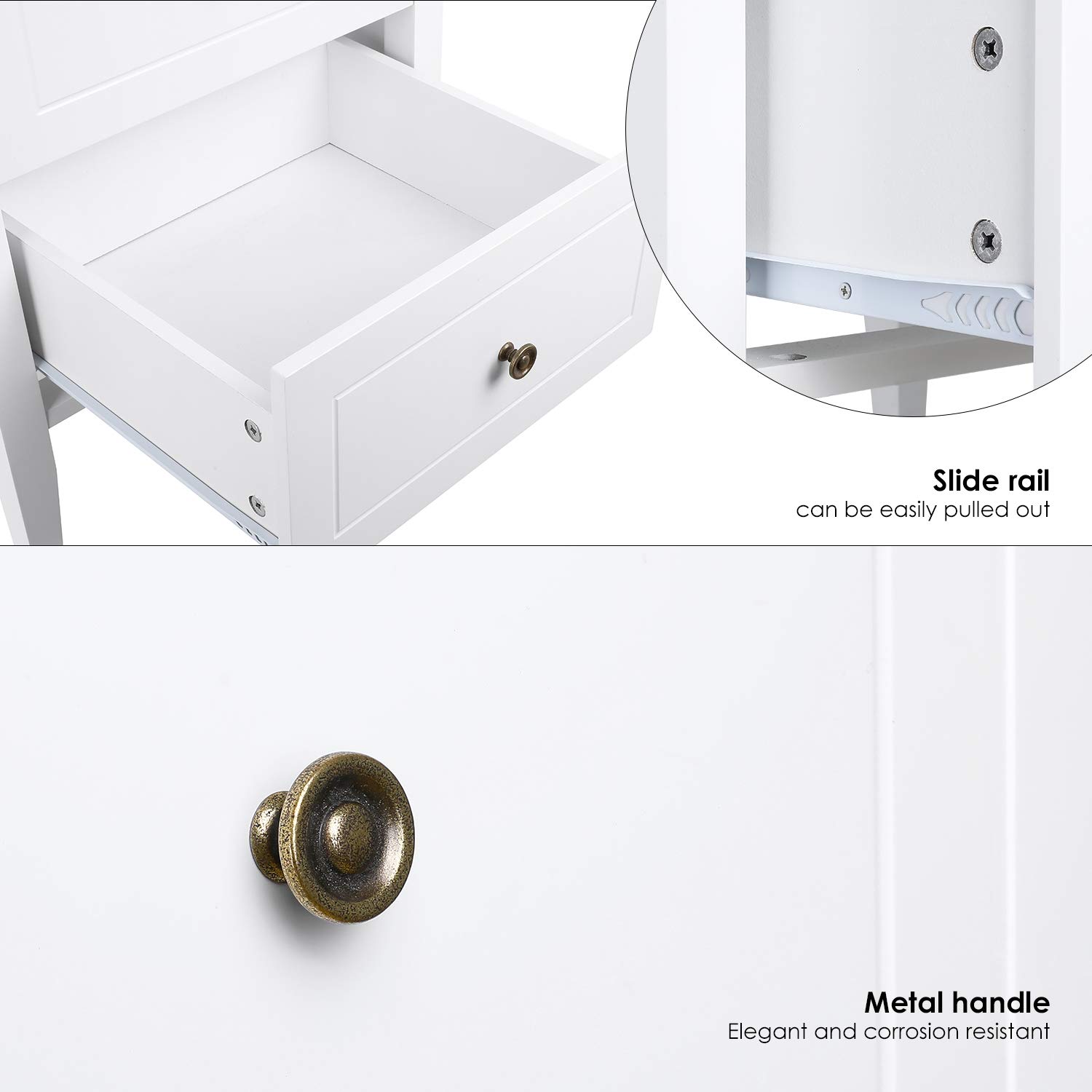 Homfa Chest Of Drawers Set Of 2 Bedside Buy Online In Bahamas At Desertcart