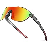 KastKing Nizini Polarized Sports Sunglasses for Men Women, Rimless Wrap Design, UV400 Protection for Fishing Running Cycling