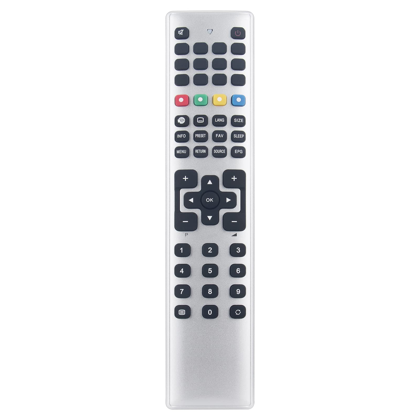 Replacement Remote Control Fit for Medion Smart TV P16053 MD30744 Remote RC1209