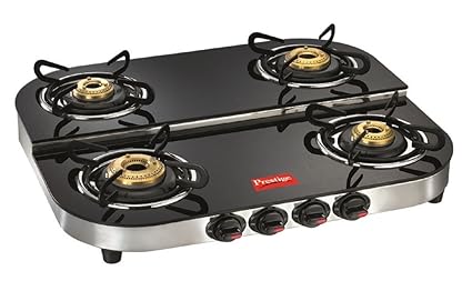 Prestige DGT 04 SS Glass Top Gas Tables