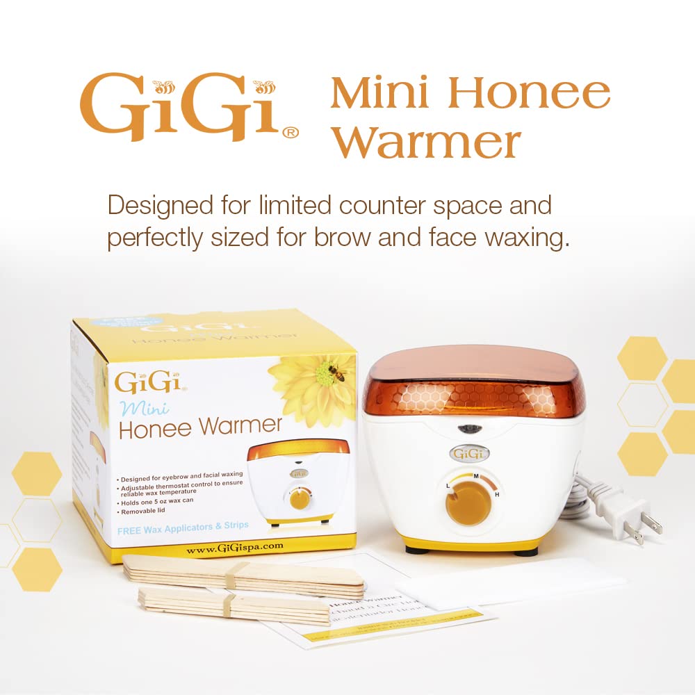 GIGI Hair Removal Wax Warmer, Mini Honee, Warmer for 5 oz. Wax Can