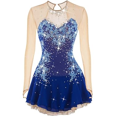 what is holiday dress Ice Crystal Figure Skating Dress, Tights, Scrunchie for 18-inch Dolls