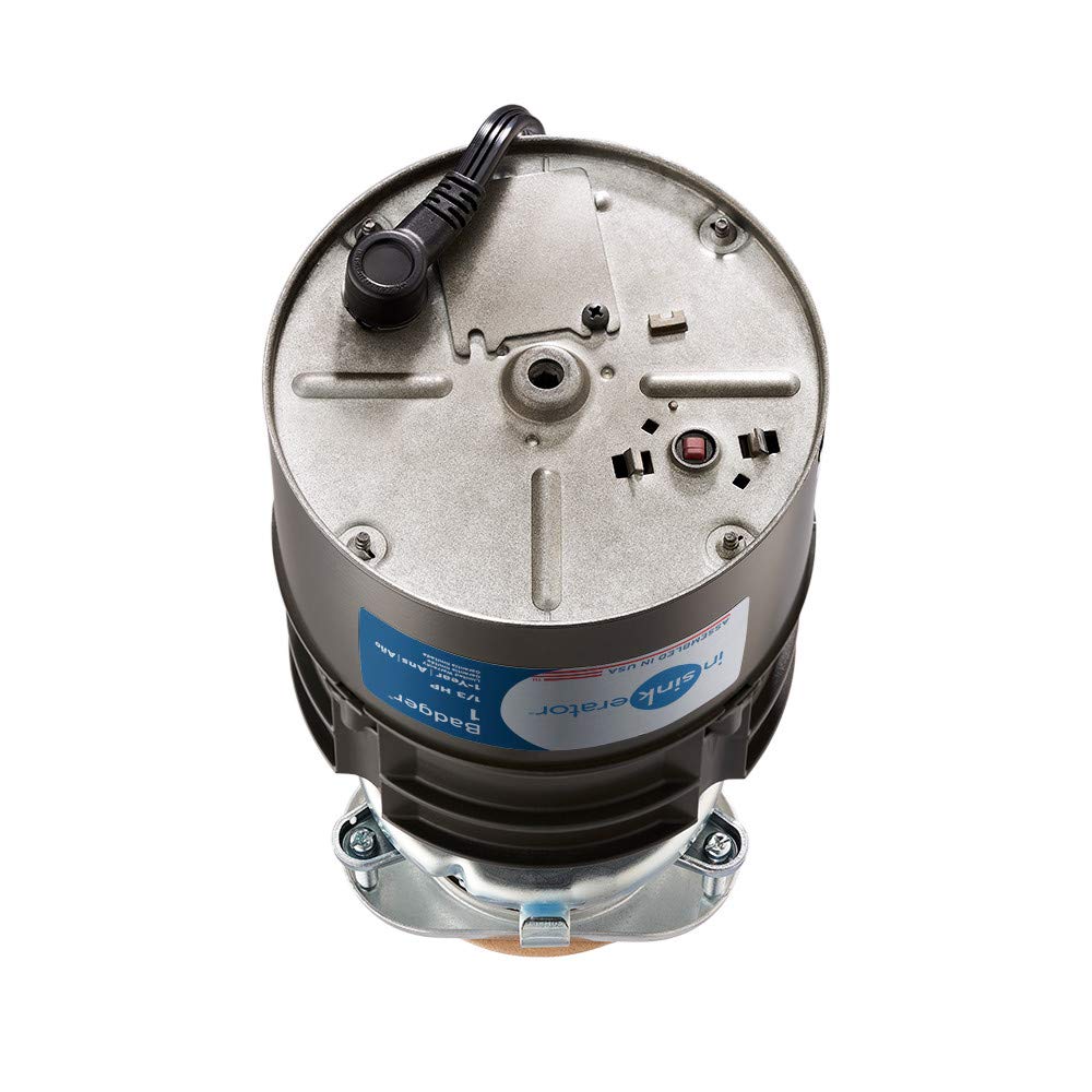 InSinkErator Garbage Disposal with Cord, Badger 1, 1/3 HP Continuous Feed - - 