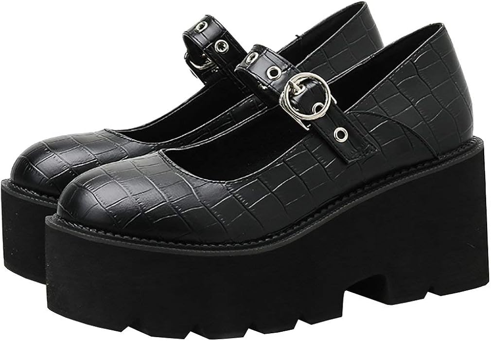 womens platform mary jane shoes