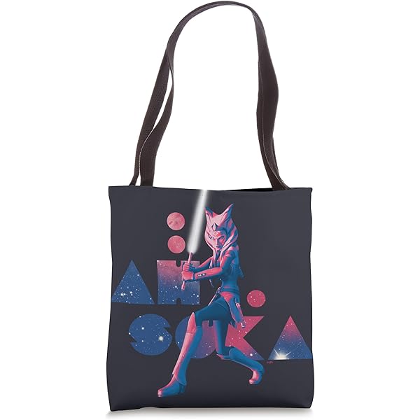 Amazon.com: Star Wars The Clone Wars Ahsoka Tano Blue Tote Bag