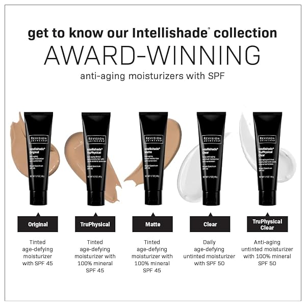 REVISION SKINCARE INTELLISHADE® ORIGINAL, ANTI AGING TINTED DAILY MOISTURIZER WITH SPF, ANTI WRINKLE WITH PEPTIDES AND VITAMIN C, 1.7 OZ
