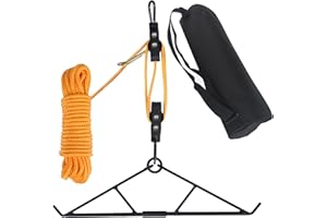 Deer Hanger for Skinning Max to 700LB Deer Hunting Game Hoist Pulley Lift System with Gambrel Storage Bag for Hanging and Pro