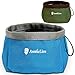 Dog Travel Water Bottle with Collapsible Dog Bowl, 2 in 1 Dog Food Water Storage Container, Leakproof Portable Dog Accessories Water Bowls for Walking Traveling Camping Hiking