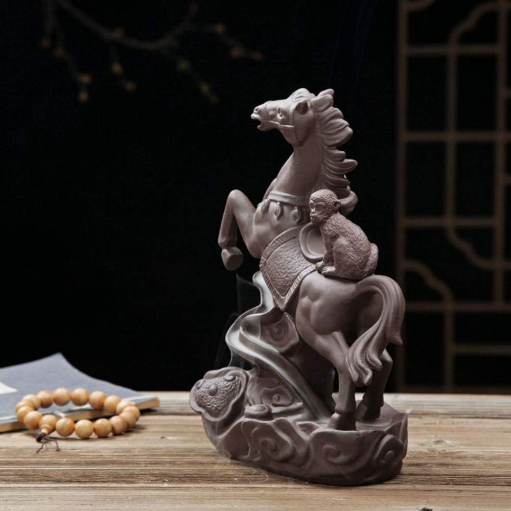 yzybz Fine Horse Censer Home Decor Fine Horse Incense Holder Backflow Incense Burner Use In Home Gift Box Packaging