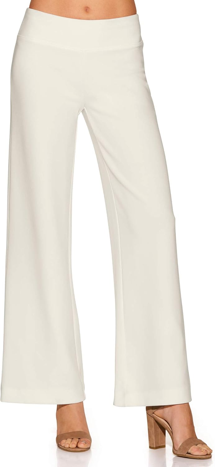 Boston Proper Women's WrinkleResistant Solid Color Knit Palazzo Pant