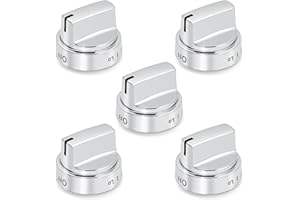 Allstare WB03X24818 222D5786P010 Stove knobs Replacement Parts for GE Stove Parts KIP 5G92 GE Gas Range Burner Cooktop Control Knobs Plastic General Electric Oven knobs 5 Pcs