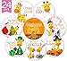 Baby Monthly Stickers by KiddosArt. 24 Premium Pack of 4