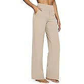 G4Free EverGoing Yoga Pants Women Wide Leg Pants with Pockets High Waist Stretch Dress Casual Sweatpants Petite/Regular/Tall