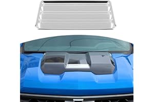 JOSHELA for Silverado Hood Scoops Trim Cover Decal Chrome for Chevrolet Silverado 2022-Present Chrome Exterior Accessories