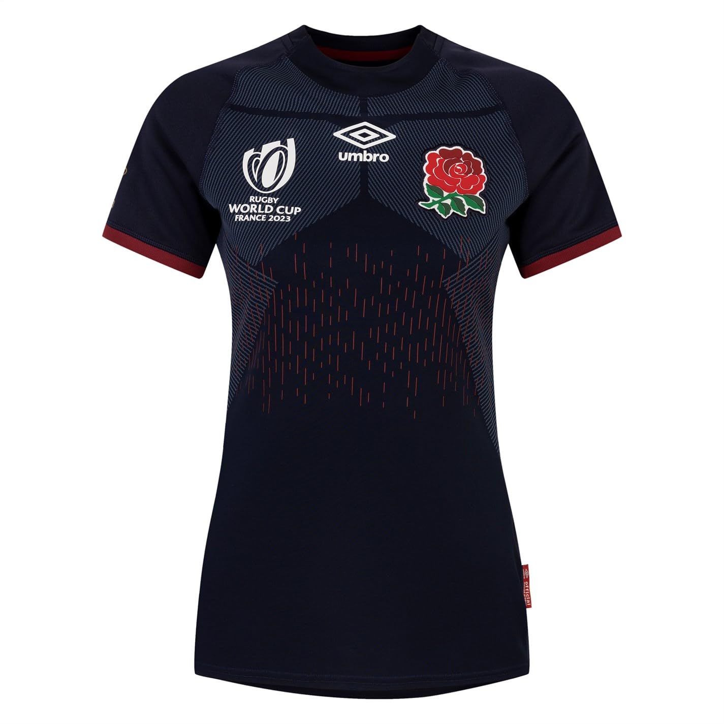 Umbro Women's England Rugby Alternate Shirt RWC 2023 Top, Navy, 14 UK