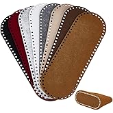 PH PandaHall 8pcs Oval Bag Bases for Crochet Felt Crochet Bag Bottom Base, 8 Colors Knitting Purse Bottom Shaper Pad with Holes for DIY Tote Purse Shoulder Crossbody Making, 11.8x3.9inch