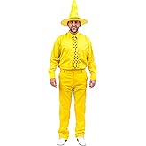 Curious Monkey Man in The Yellow Hat Costume Halloween Costume Cosplay