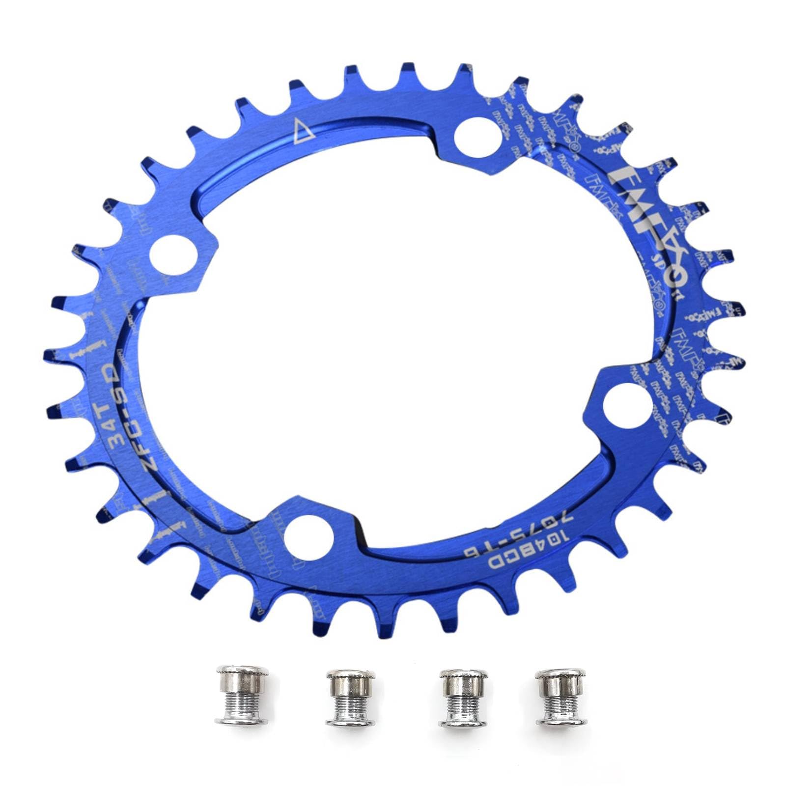 UPANBIKE Bike Bicycle Narrow Wide Oval Shape Single Chainring BCD 104mm 32T 34T 36T