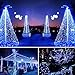 Solar String Lights,200 LED Solar Lights Outdoor 8 Modes Blue Christmas Lights Waterproof Solar Fairy Lights for Pool Garden Patio Wedding Party Christmas Holiday Outdoor Decorative