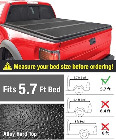 Tonneau Covers Automotive Tyger Auto T3 Tri Fold Truck Bed Tonneau Cover Tg Bc3d1044 Works With 2019 Ram 1500 New Body Style Without Ram Box Fleetside 5 7 Bed