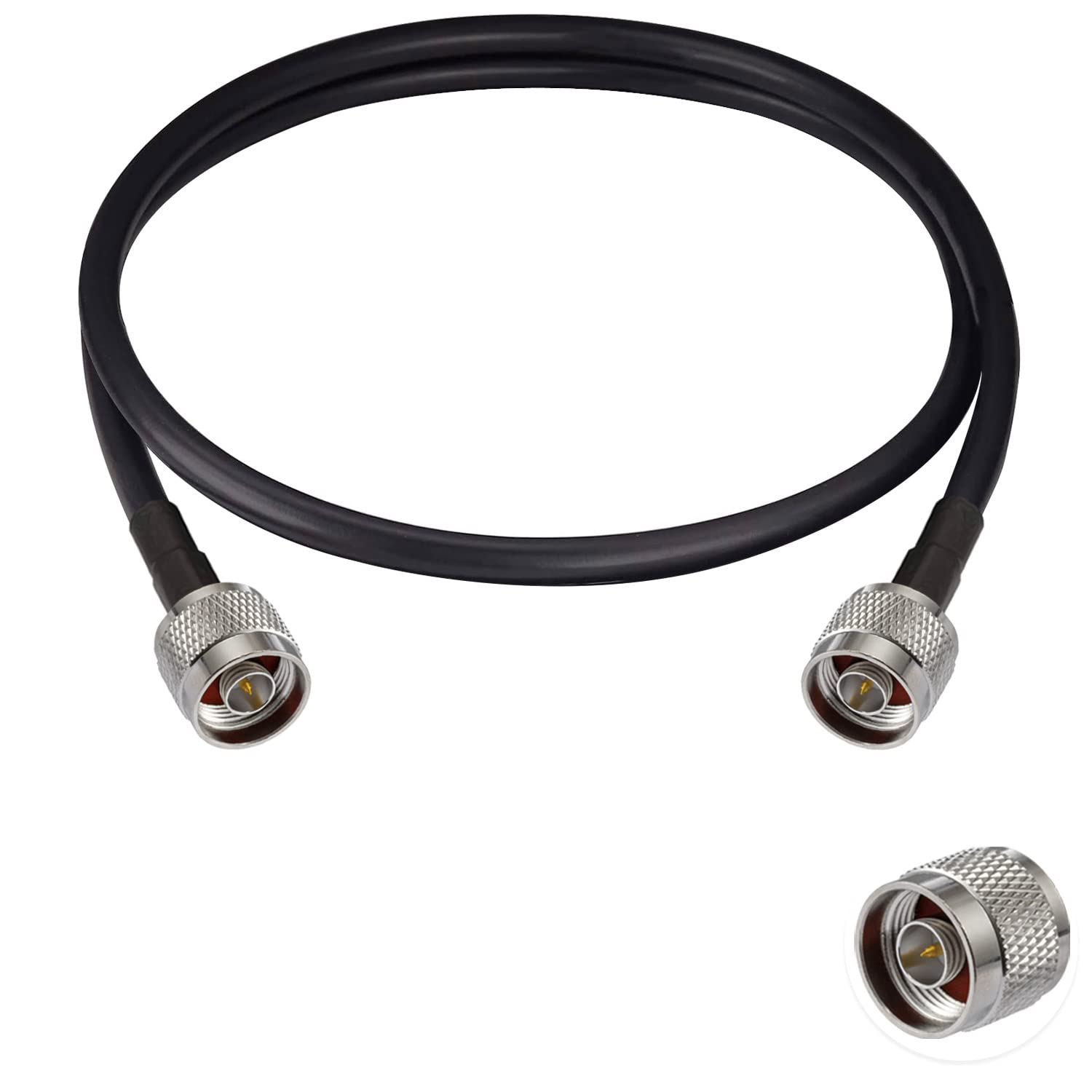 Vecys N Male to N Male Low Loss Coaxial Cable RG58 3FT/1M for 3G 4G 5G LTE Antenna Ham Radio GPS WiFi