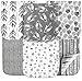 Cambria Baby Organic Cotton Premium Burp Cloths. XL Coverage. 2 Outer Layers of Organic Cotton w/Absorbent Inner Layer of Polyester Fleece. Reversible. Grays for Boys and Girls. Chemical-Free. 6 Pack