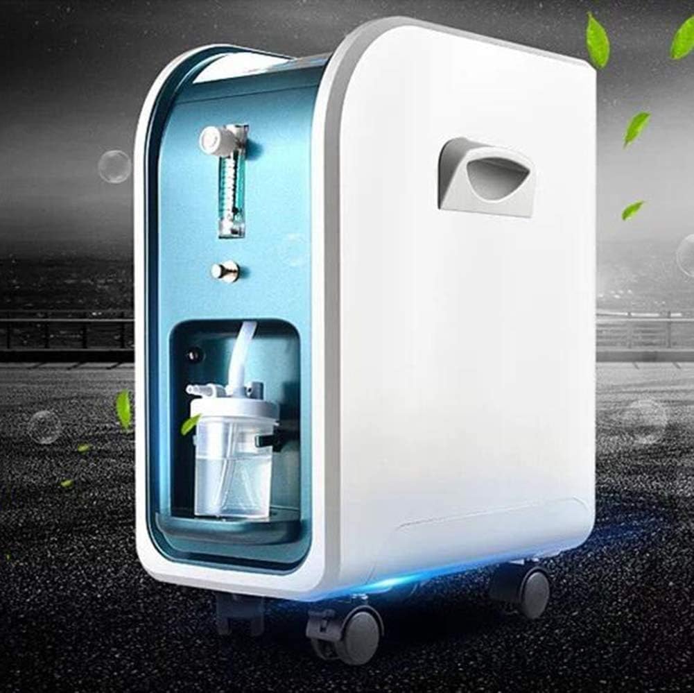 Knoijijuo Oxygen Generator, 5L Portable Adjustable Dual-Humi-Difier, Oxygen Generator for Home, for The Elderly And Children