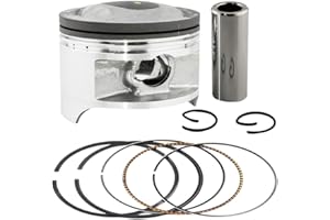 Road Passion Engine Piston and Rings Set for Suzuki DR200 42A 1986-1991 Suzuki SP200 1986-1988 DF200 1986-2000 DR200SE 1996-2013 DR200 DR200S 2015-2017 RV200 VanVan 2017 (Oversize +50 66.5mm;1 Set)