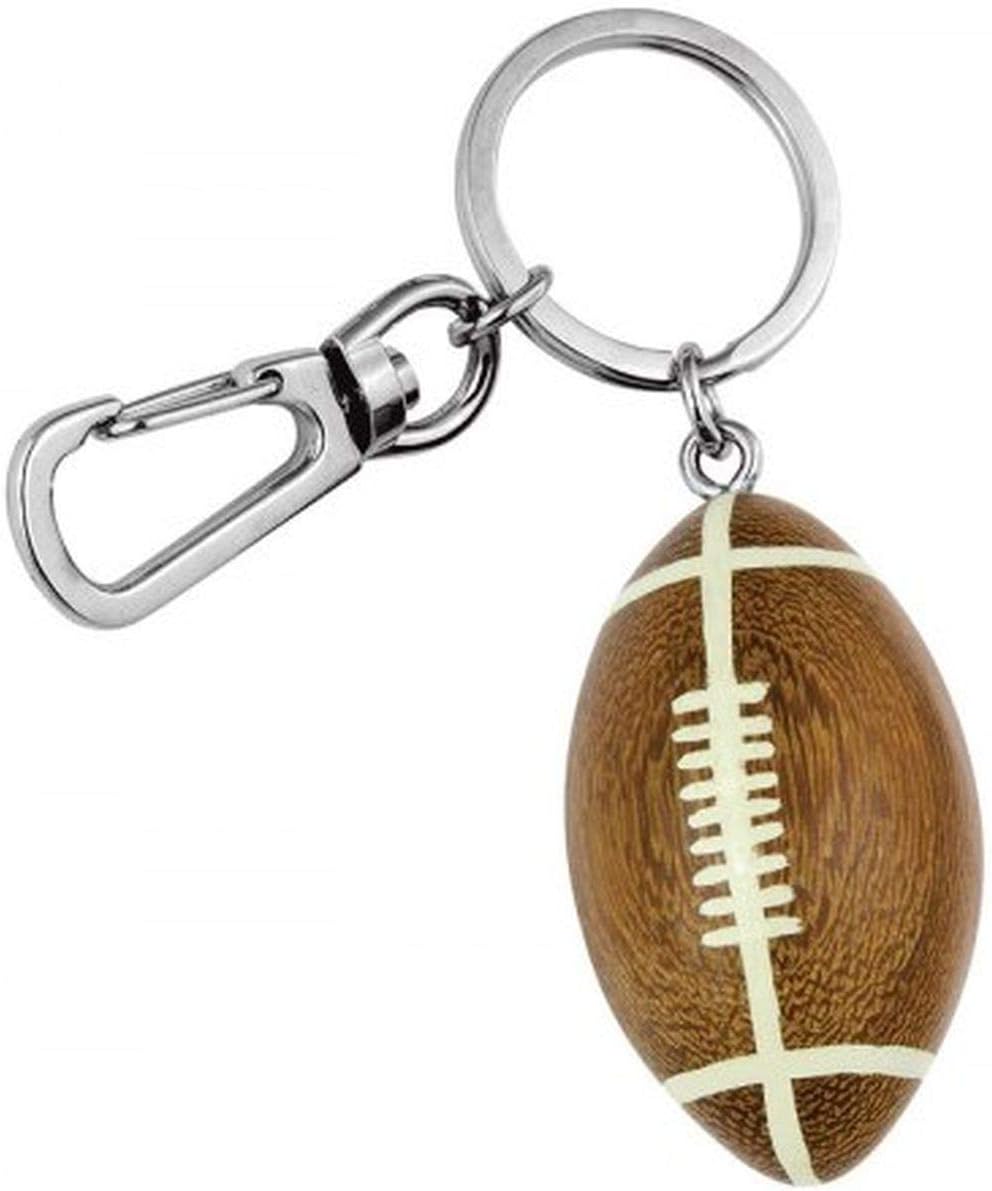TEN ECOLOGICAL HAND MADE AMERICAN FOOTBALL KEY CHIAN cod.EL34020 cm 8,5x2,8x2,8h by Varotto & Co.