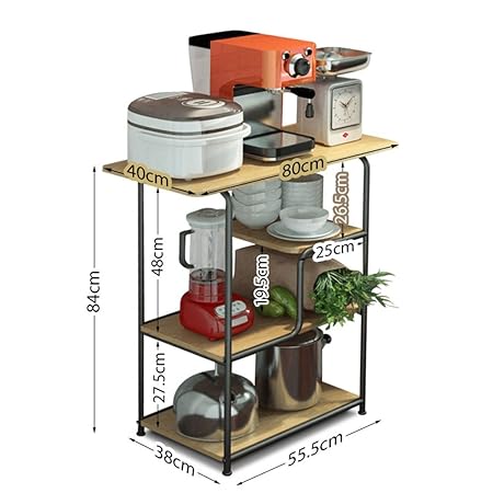 Chen Carretilla de cocina creativa que puede mover Almacenamiento ...